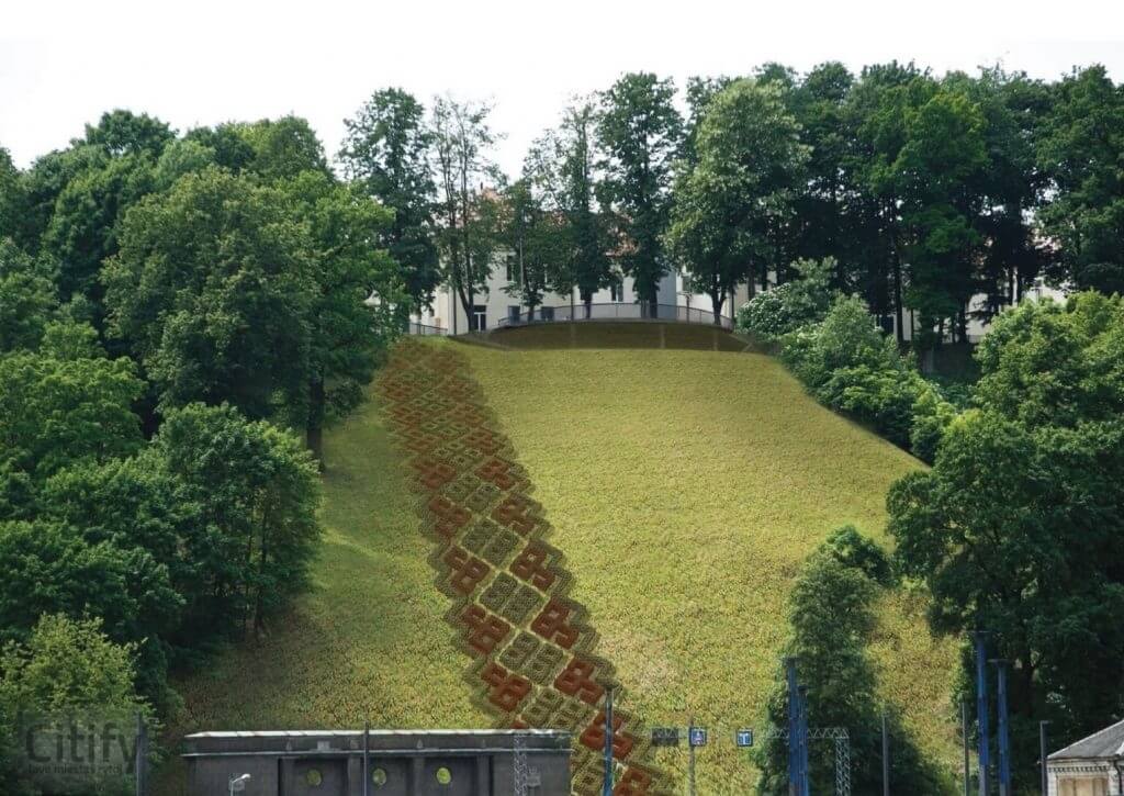 Aleksoto apžvalgos aikštelė (V. Čepinsko g.) - Square - visualization