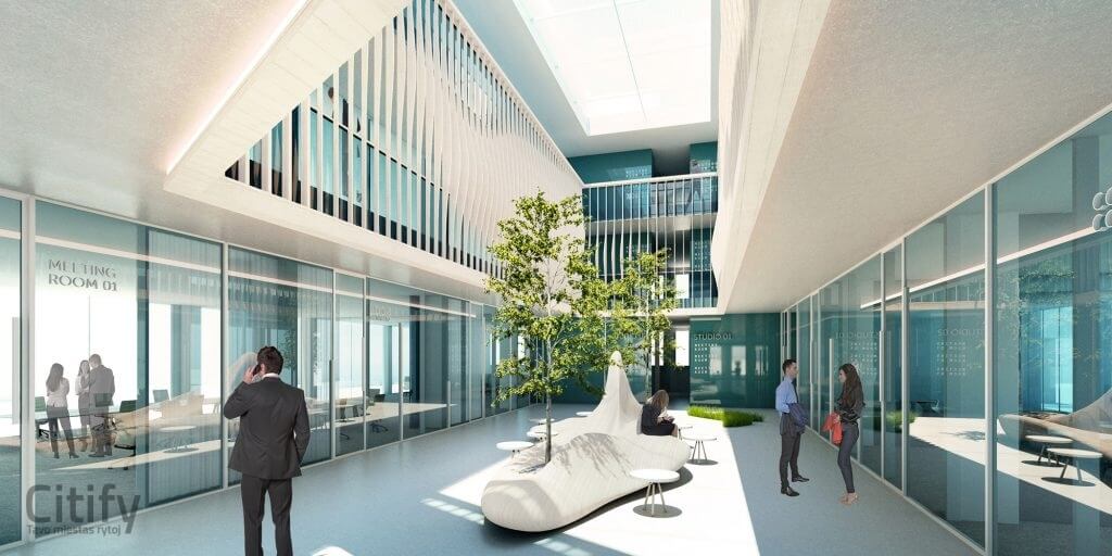 BLC 2 (V. Putvinskio g. 51, K. Donelaičio g. 60) - Office center - visualization