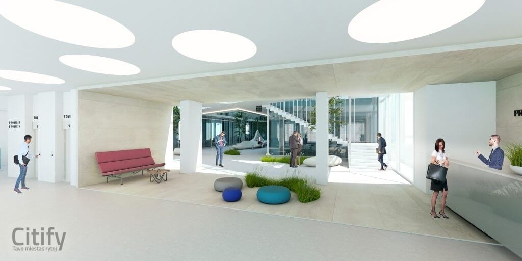 BLC 2 (V. Putvinskio g. 51, K. Donelaičio g. 60) - Office center - visualization