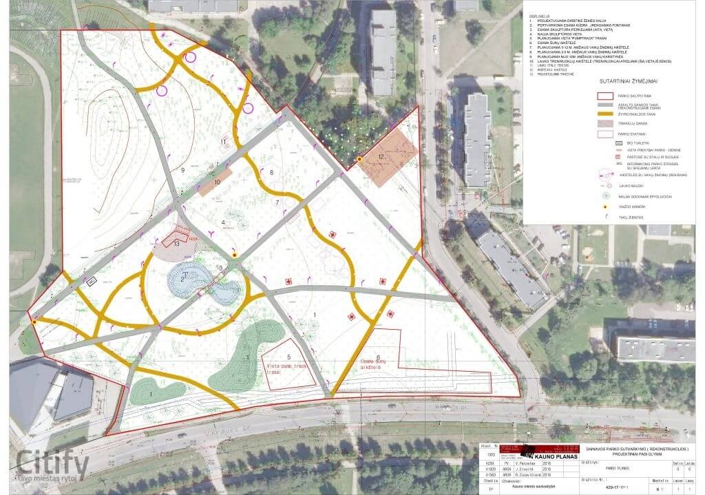 Dainavos parkas (V. Krėvės pr. 99C) - Park - visualization