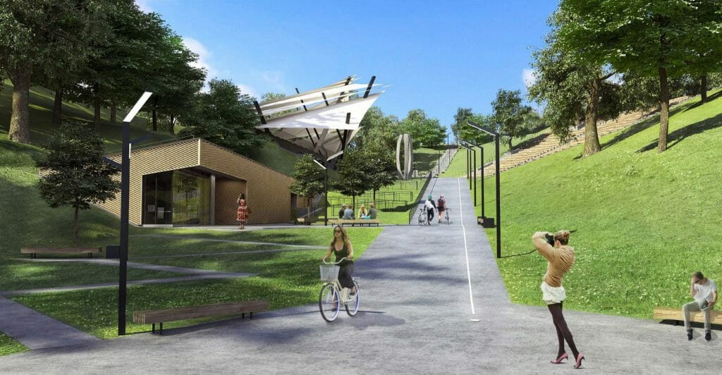 Dainų slėnis (Tunelio g. 37) - Park - visualization