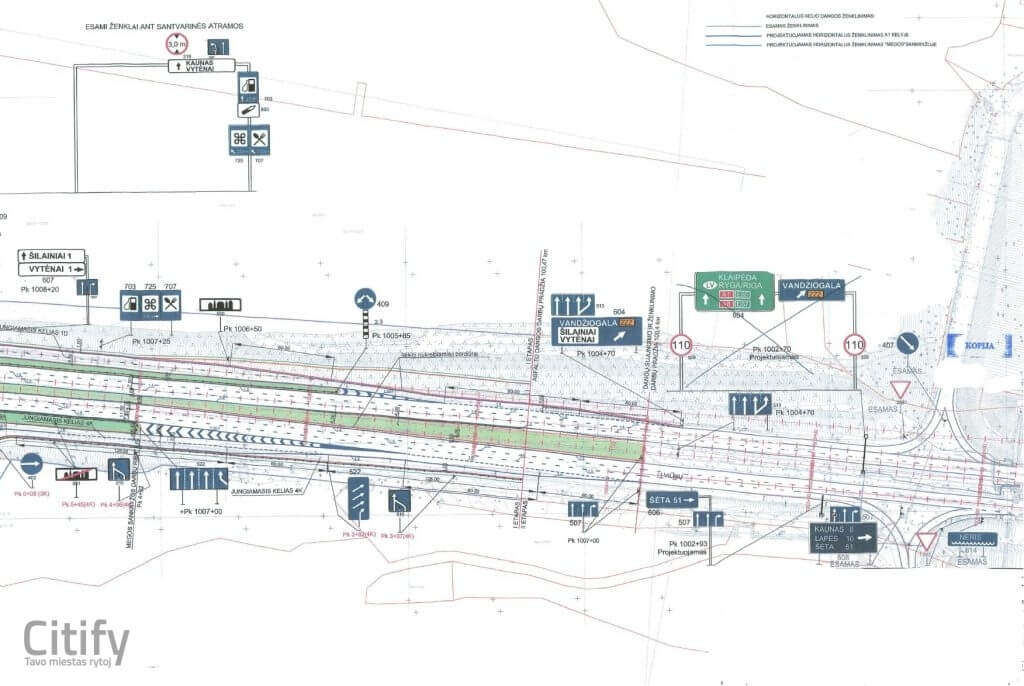 Islandijos pl. ties Mega (Islandijos pl.) - Road - visualization