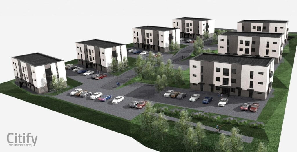 K. Čerbulėno g. 3 (K. Čerbulėno g. 3) - Daudzdzīvokļu nams - vizualizācija