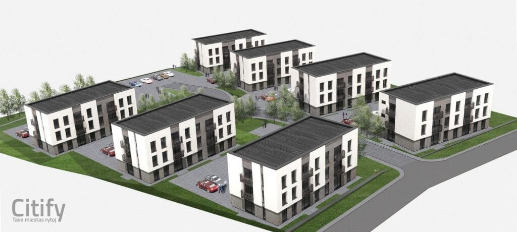 K. Čerbulėno g. 3 (K. Čerbulėno g. 3) - Daudzdzīvokļu nams - vizualizācija