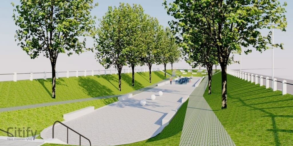 Kauko laiptai (Žemaičių g.) - Park - visuaalne