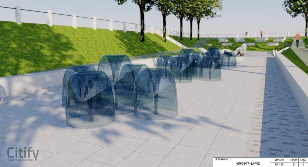 Kauko laiptai (Žemaičių g.) - Park - visuaalne