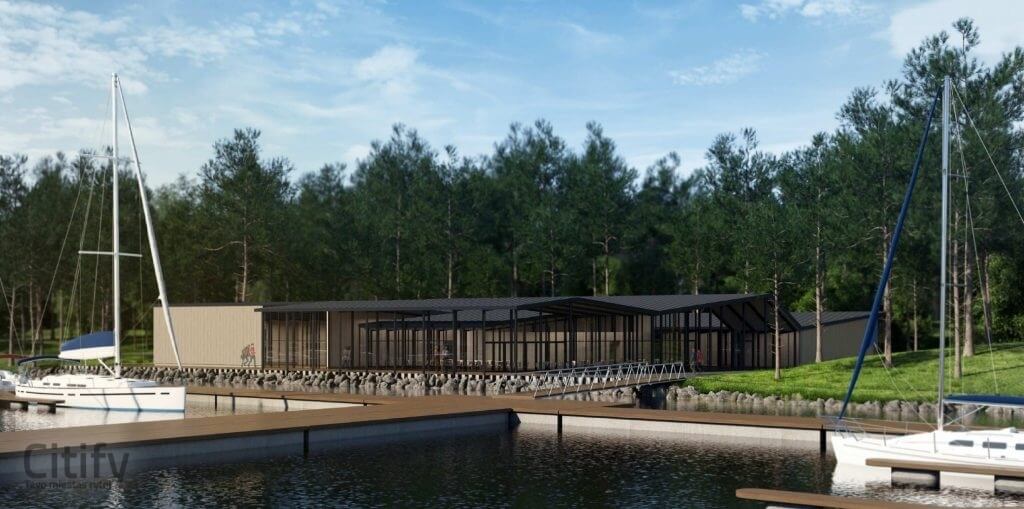 Kauno marių įlankos uostas ir buriavimo mokyklos sporto bazė (R. Kalantos g. 130) - Port / Harbour - visualization