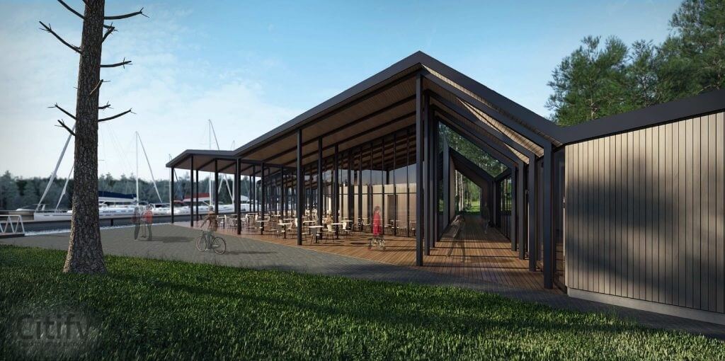 Kauno marių įlankos uostas ir buriavimo mokyklos sporto bazė (R. Kalantos g. 130) - Port / Harbour - visualization