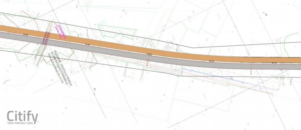 Kauno pietrytinis aplinkelis 1 etapas (Pietrytinis aplinkkelis) - Road - visualization