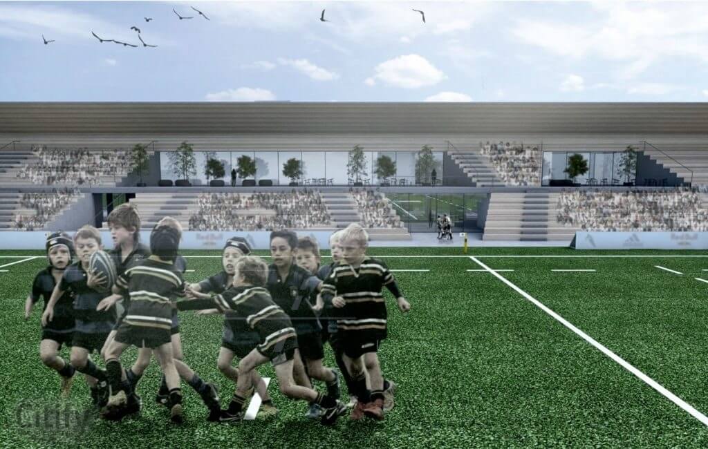 Kauno regbio namai (Partizanų g. 192) - Sports field or court - visualization