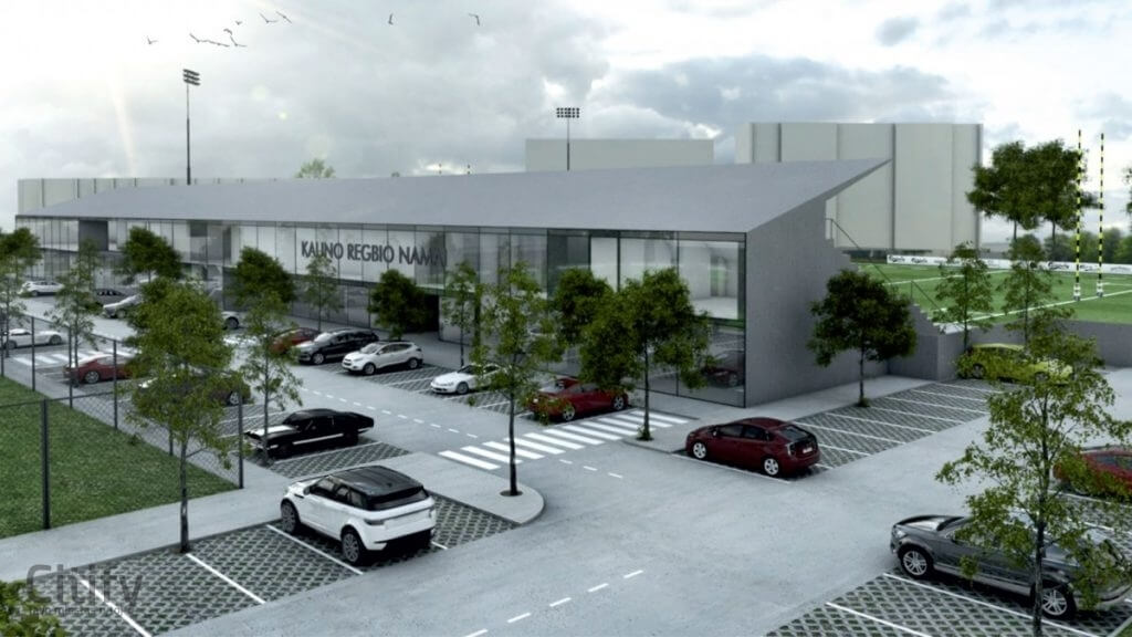 Kauno regbio namai (Partizanų g. 192) - Sports field or court - visualization