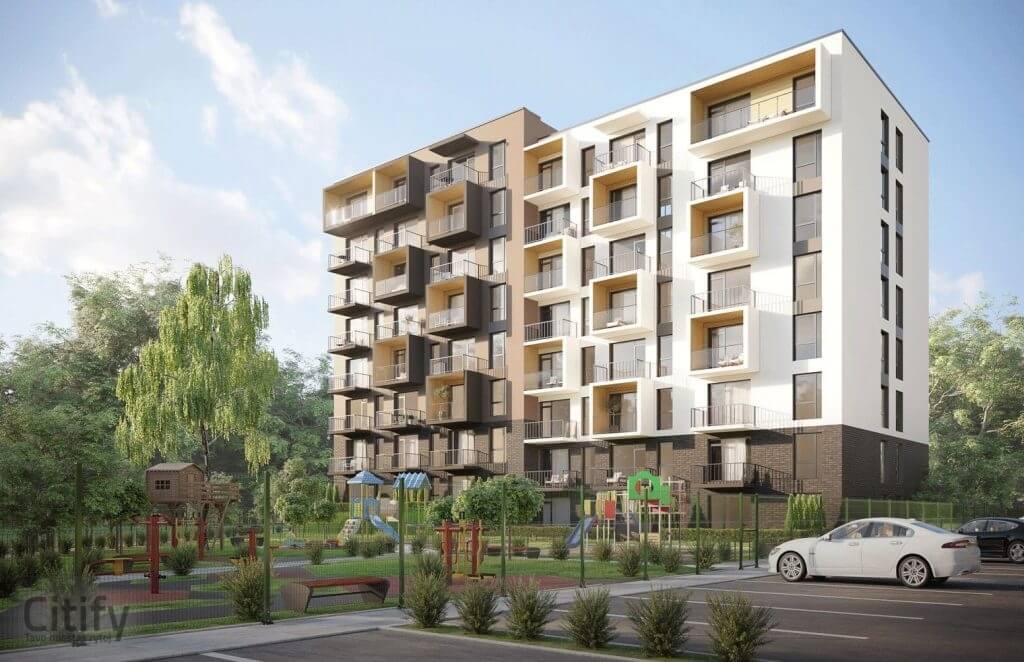 Klevų namai (Partizanų g. 34) - Multi apartment - visualization