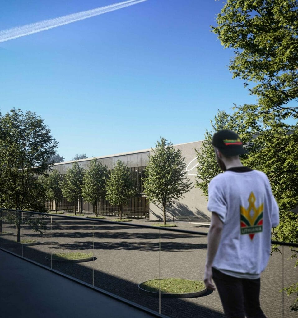 Kauno lengvosios atletikos maniežas (Perkūno al. 5) - Sports arena - visualization