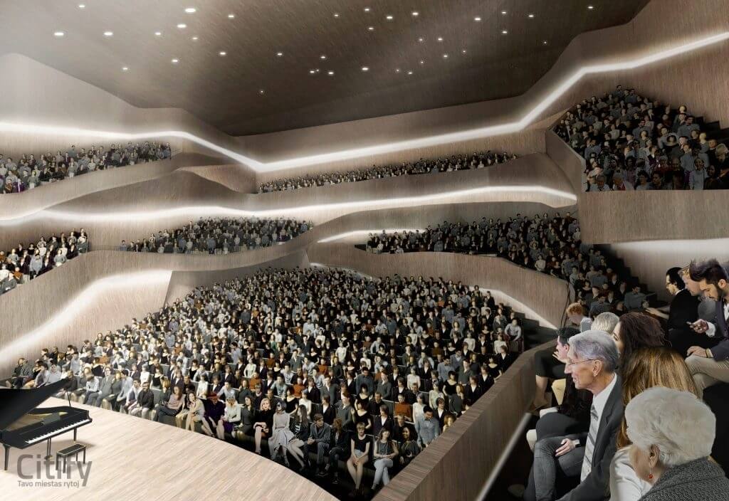 M. K. Čiurliono koncertų centras (H. ir O. Minkovskių g. 31) - Concert hall - visualization