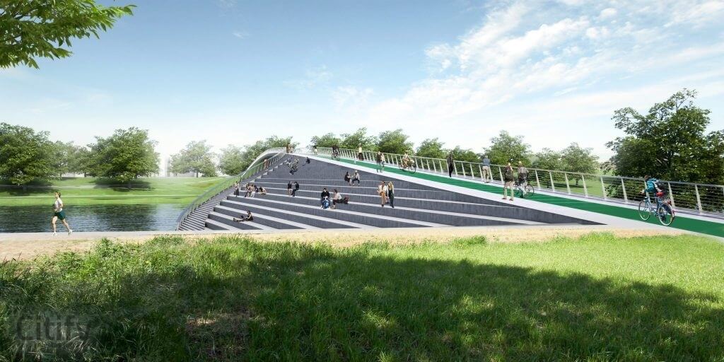 Nemuno salos tiltas (1) (Nemuno salos parkas) - Bridge - visualization