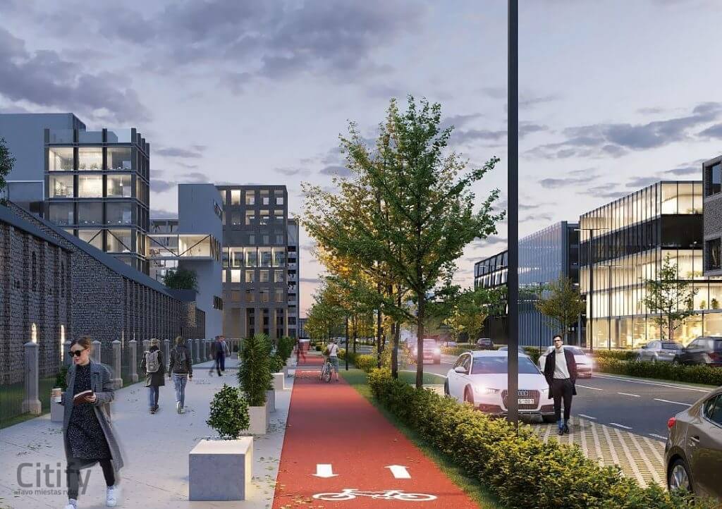 Newman (H. ir O. Minkovskių g.) - Office center - visualization