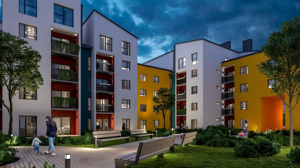 Paparčio žiedas 2 etapas (Partizanų g. 192B) - Multi apartment - visualization