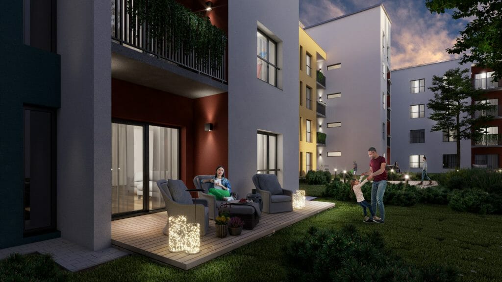 Paparčio žiedas 2 etapas (Partizanų g. 192B) - Multi apartment - visualization