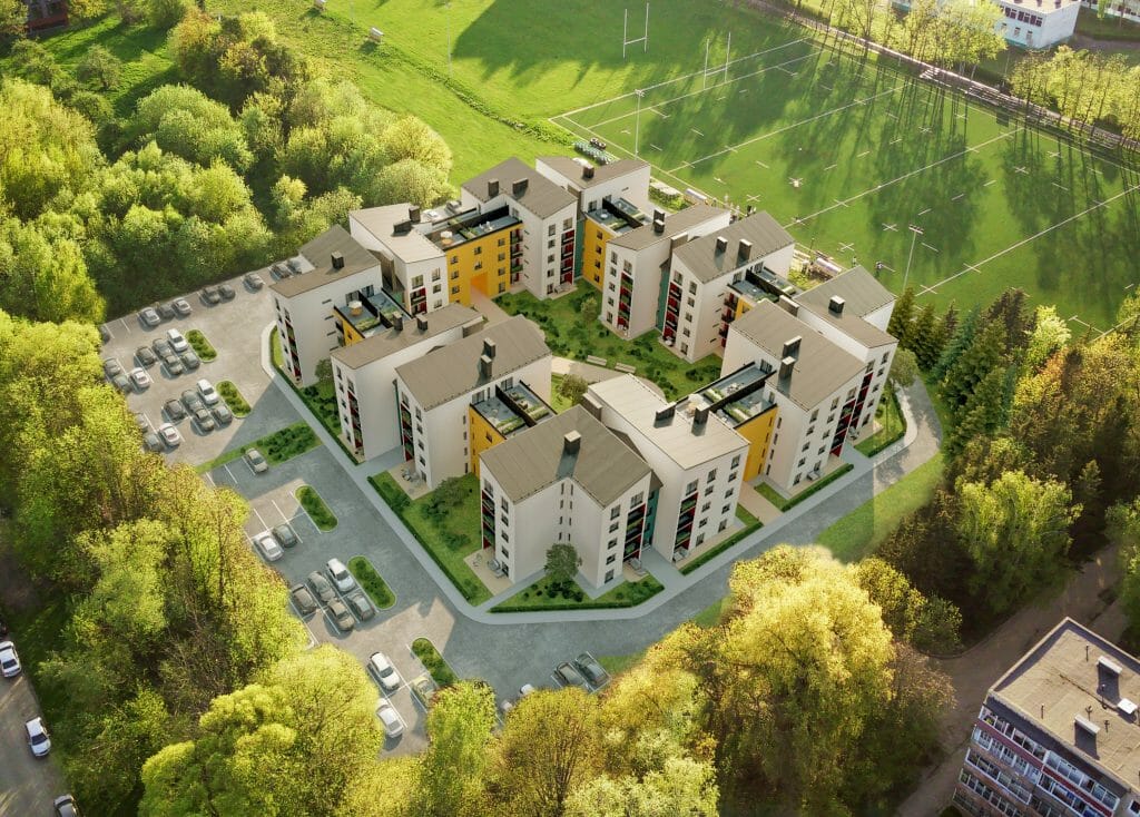 Paparčio žiedas 2 etapas (Partizanų g. 192B) - Multi apartment - visualization