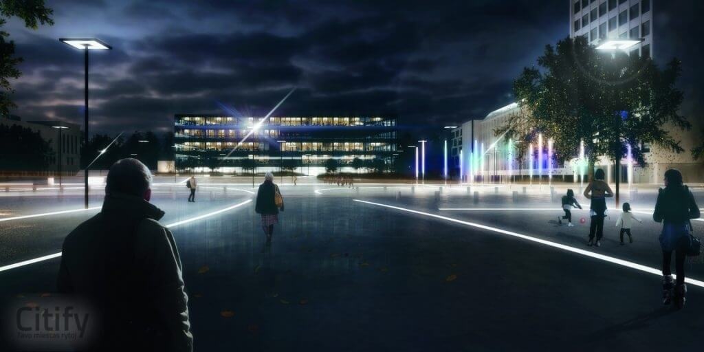 Vienybės aikštė (Vienybės a. 1) - Park - visualization