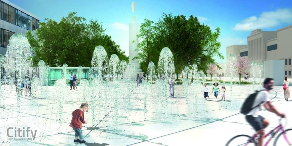 Vienybės aikštė (Vienybės a. 1) - Park - visualization