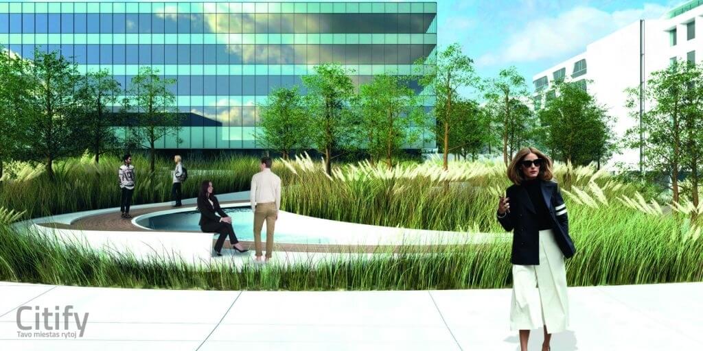 Vienybės aikštė (Vienybės a. 1) - Park - visualization