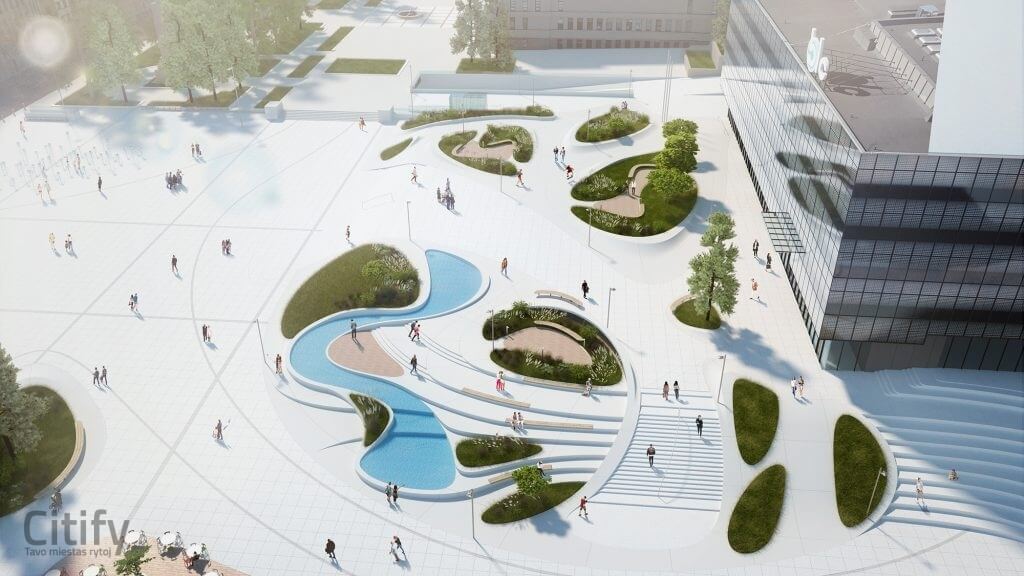 Vienybės aikštė (Vienybės a. 1) - Park - visualization