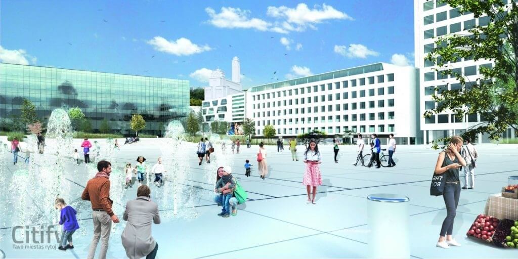 Vienybės aikštė (Vienybės a. 1) - Park - visualization