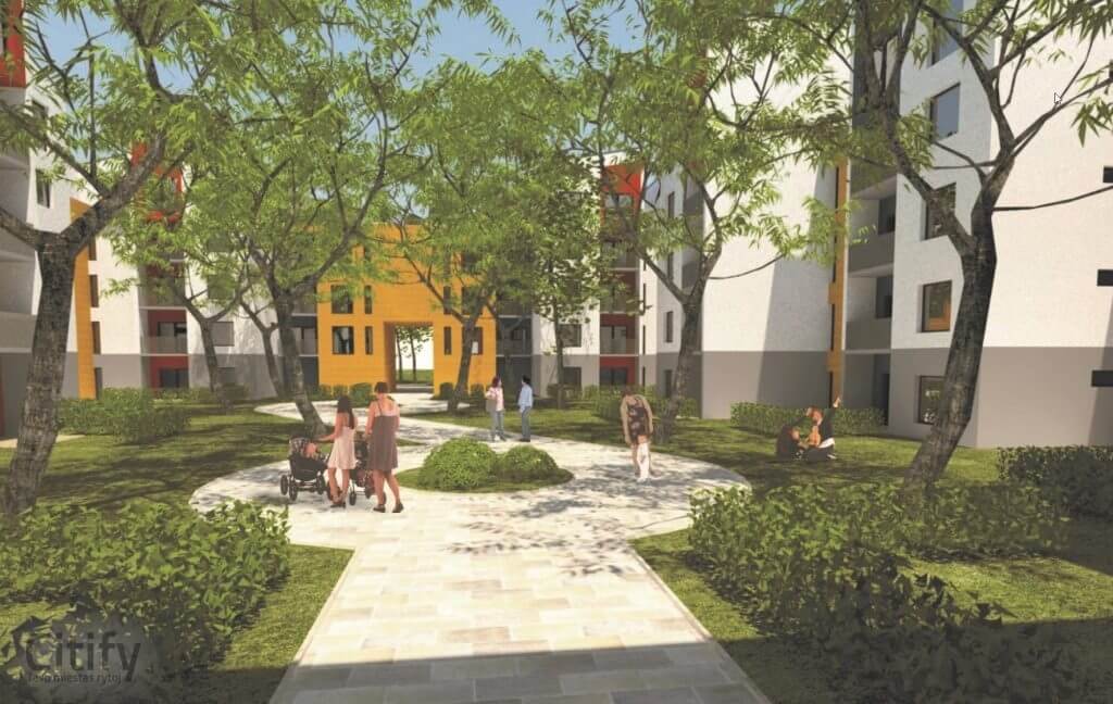 Paparčio žiedas 2 etapas (Partizanų g. 192B) - Multi apartment - visualization