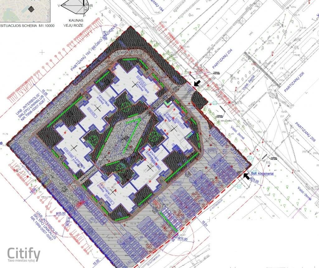 Paparčio žiedas 2 etapas (Partizanų g. 192B) - Multi apartment - visualization
