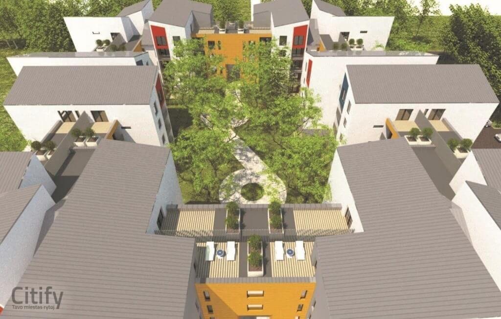 Paparčio žiedas 2 etapas (Partizanų g. 192B) - Multi apartment - visualization