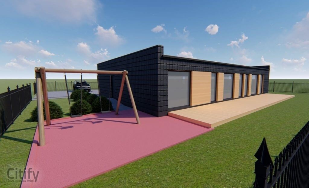 Pašilės g. 70A (Pašilės g. 70A) - Multi apartment, Office center - visualization