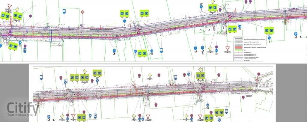 Piliuonos g. (Piliuonos g.) - Road - visualization