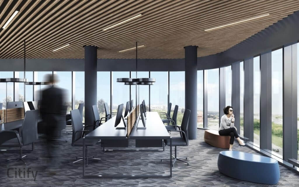 River Hall (Jonavos g. 60) - Office center - visualization