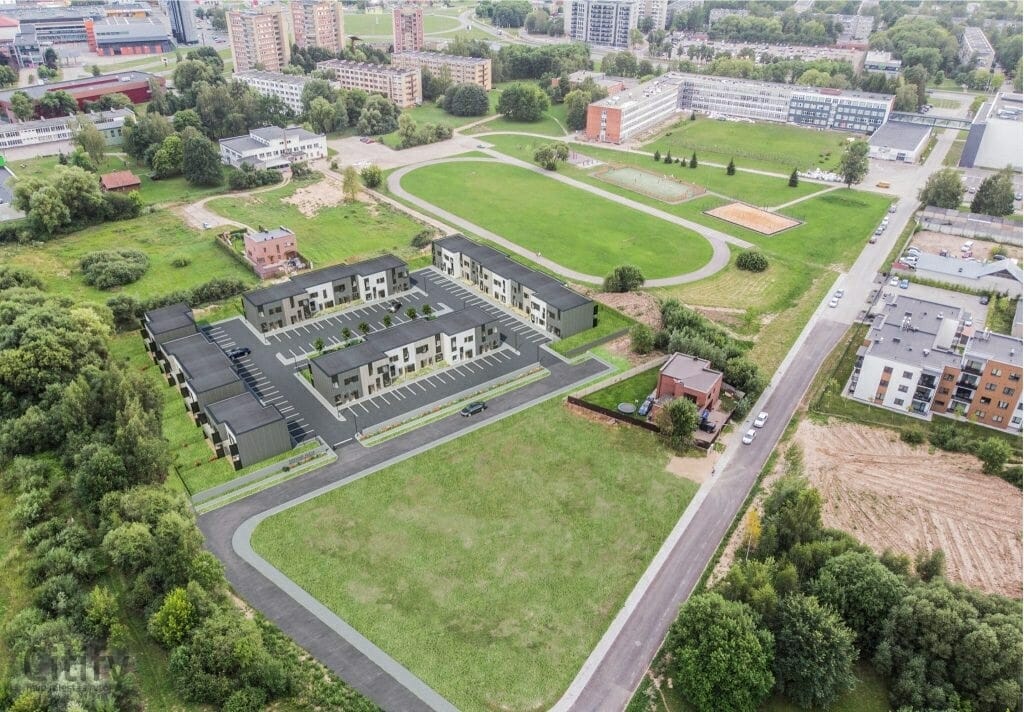 Šakenio alėja (K. Šakenio g. 24) - Rindu mājas - vizualizācija