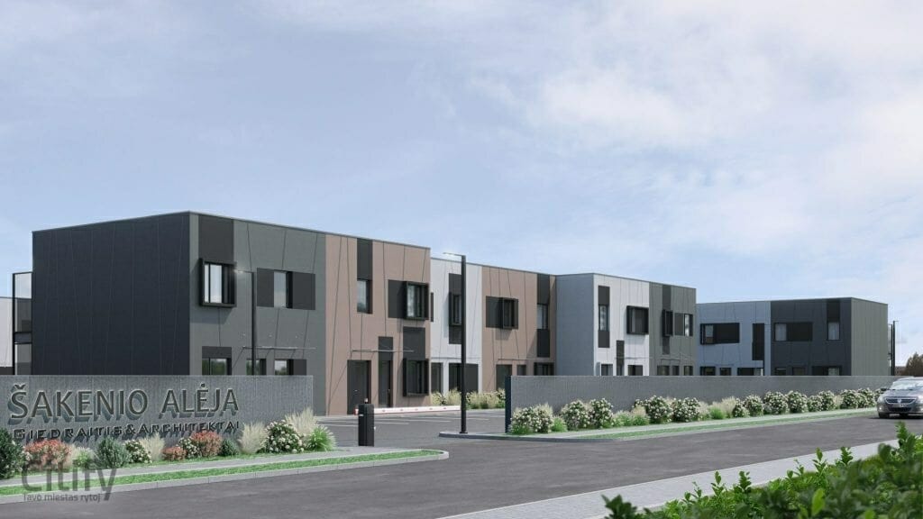 Šakenio alėja (K. Šakenio g. 24) - Rindu mājas - vizualizācija