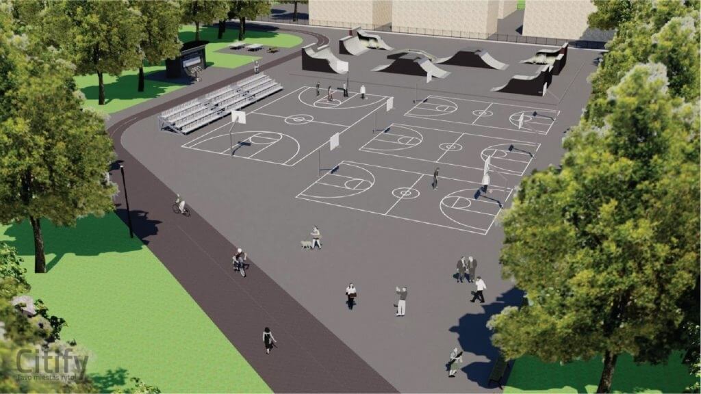 Santakos parkas (Prieplaukos krant.) - Park - visualization