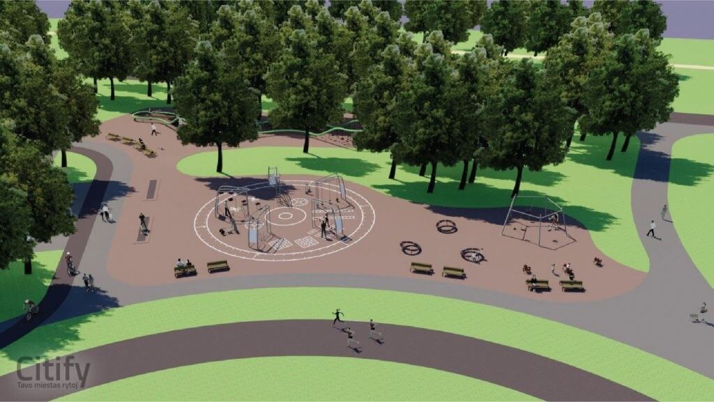 Santakos parkas (Prieplaukos krant.) - Park - visualization