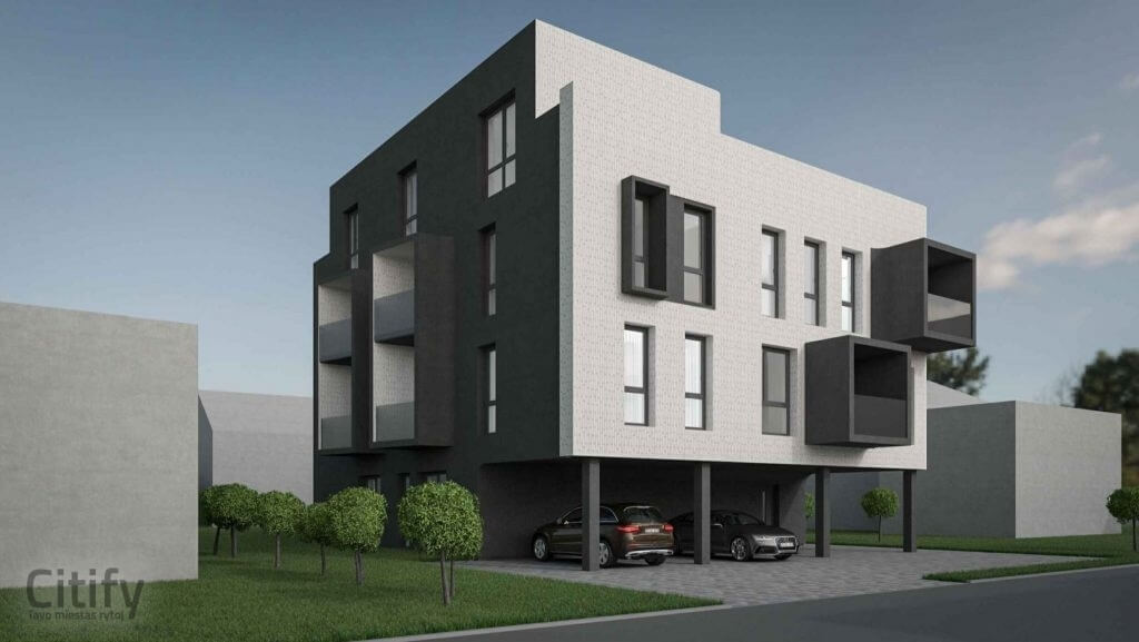 Tvirtovės 72 (Tvirtovės al. 72) - Multi apartment - visualization