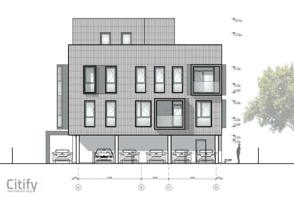 Tvirtovės 72 (Tvirtovės al. 72) - Multi apartment - visualization