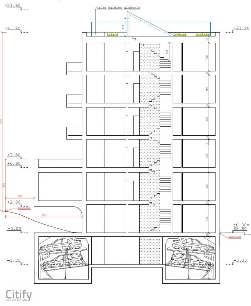 V. Putvinskio g. 36 (V. Putvinskio g. 36) - Multi apartment - visualization