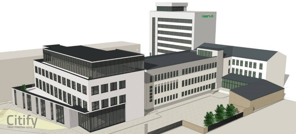 Verslo parkas "Aušra" (Vytauto pr. 23) - Office center - visualization