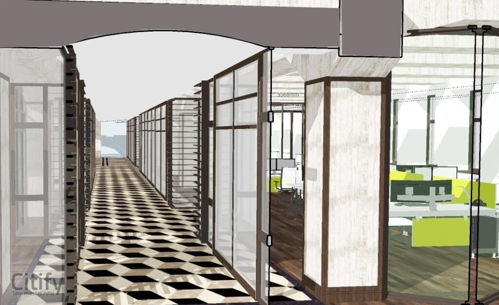 Verslo parkas "Aušra" (Vytauto pr. 23) - Office center - visualization