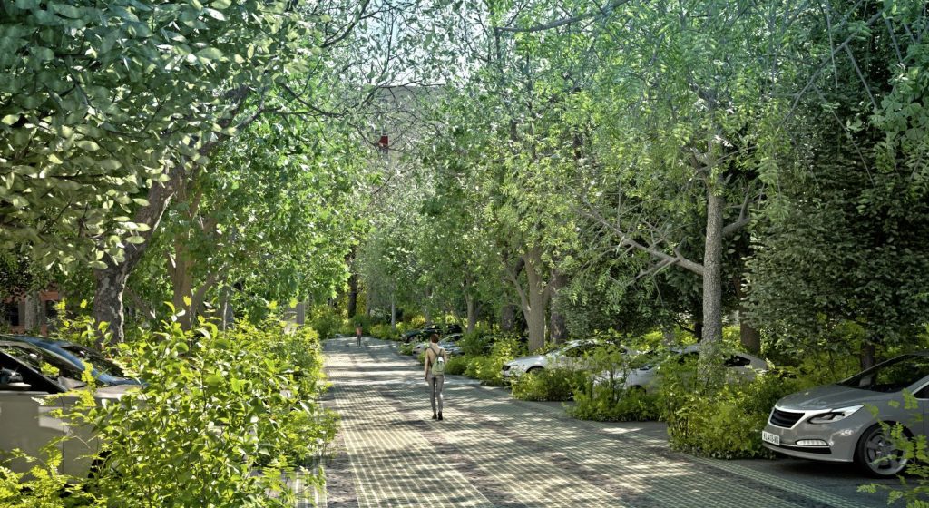 Perkūnkiemio skveras "Perkūno oželis" (Perkūnkiemio g. 22) - Square - visualization