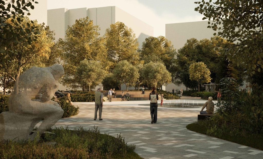 Perkūnkiemio skveras "Perkūno oželis" (Perkūnkiemio g. 22) - Square - visualization