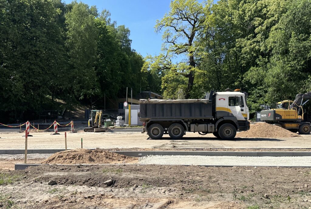 Dainų slėnis (Tunelio g. 37) - Park - construction photos