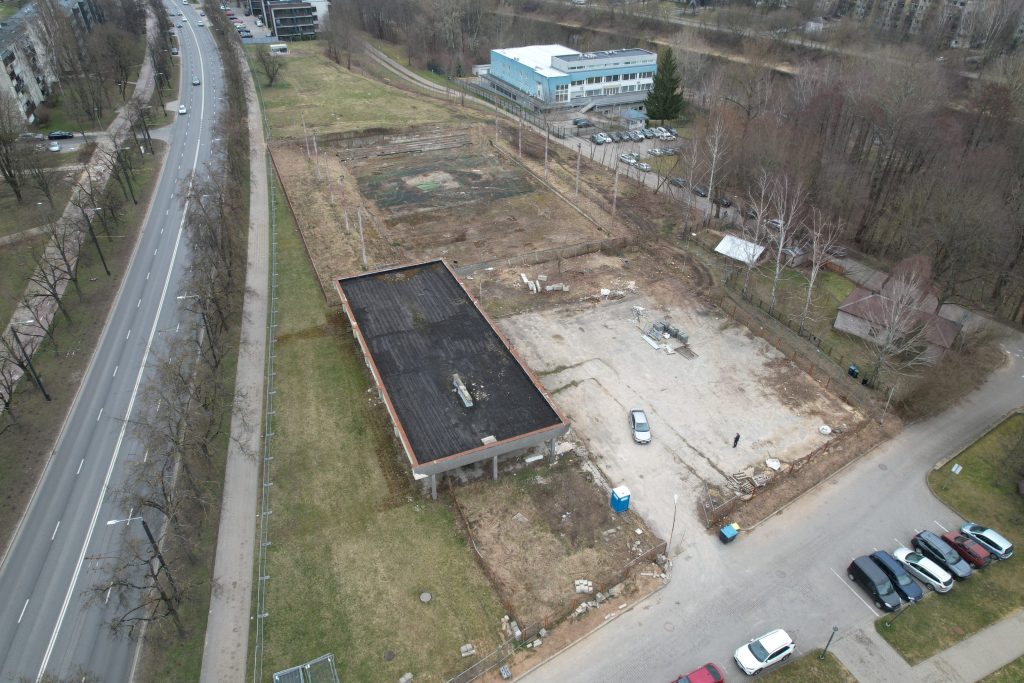 Žirmūnų lengvosios atletikos maniežas (Žirmūnų g. 1H) - Sports arena - construction photos