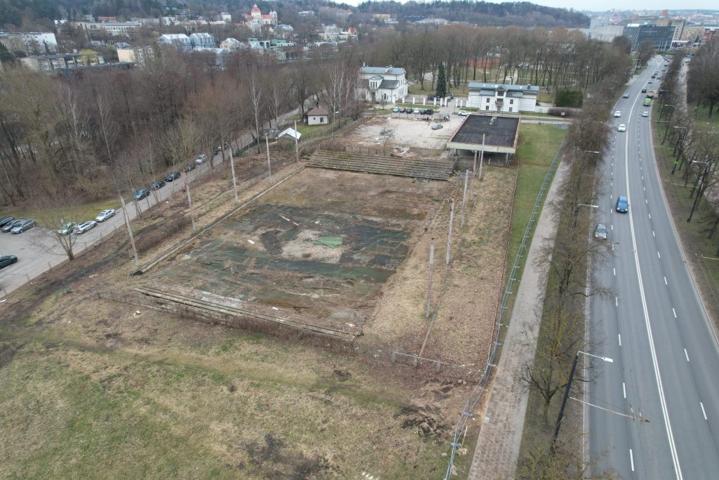 Žirmūnų lengvosios atletikos maniežas (Žirmūnų g. 1H) - Sports arena - construction photos
