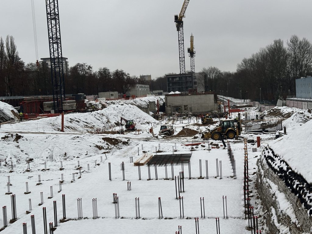 Žirmūnų lengvosios atletikos maniežas (Žirmūnų g. 1H) - Sports arena - construction photos
