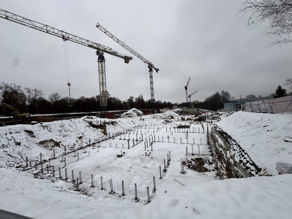 Žirmūnų lengvosios atletikos maniežas (Žirmūnų g. 1H) - Sports arena - construction photos
